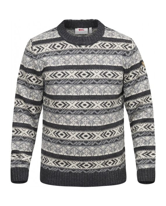 Fjällräven Övik Folk Knit Sweater M DARK GREY kjøper du på SQOOP outdoor (SQOOP.no)