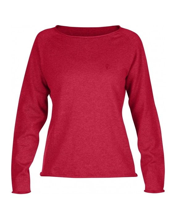 Fjällräven Övik Sweater W. CORAL kjøper du på SQOOP outdoor (SQOOP.no)