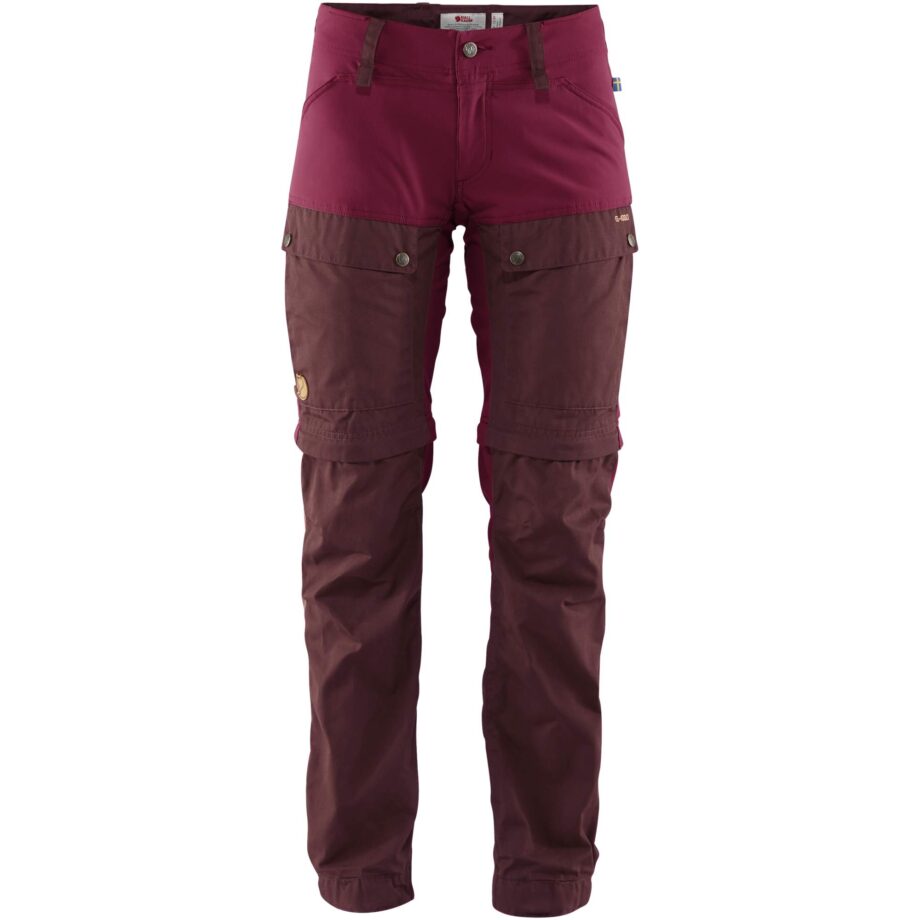 Fjällräven Keb Gaiter Trousers W DARK GARNET-PLUM kjøper du på SQOOP outdoor (SQOOP.no)