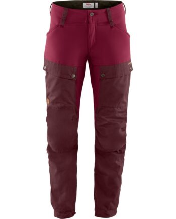 Fjällräven Keb trousers W, Curved, Short - Dark Garnet/Plum, str 38