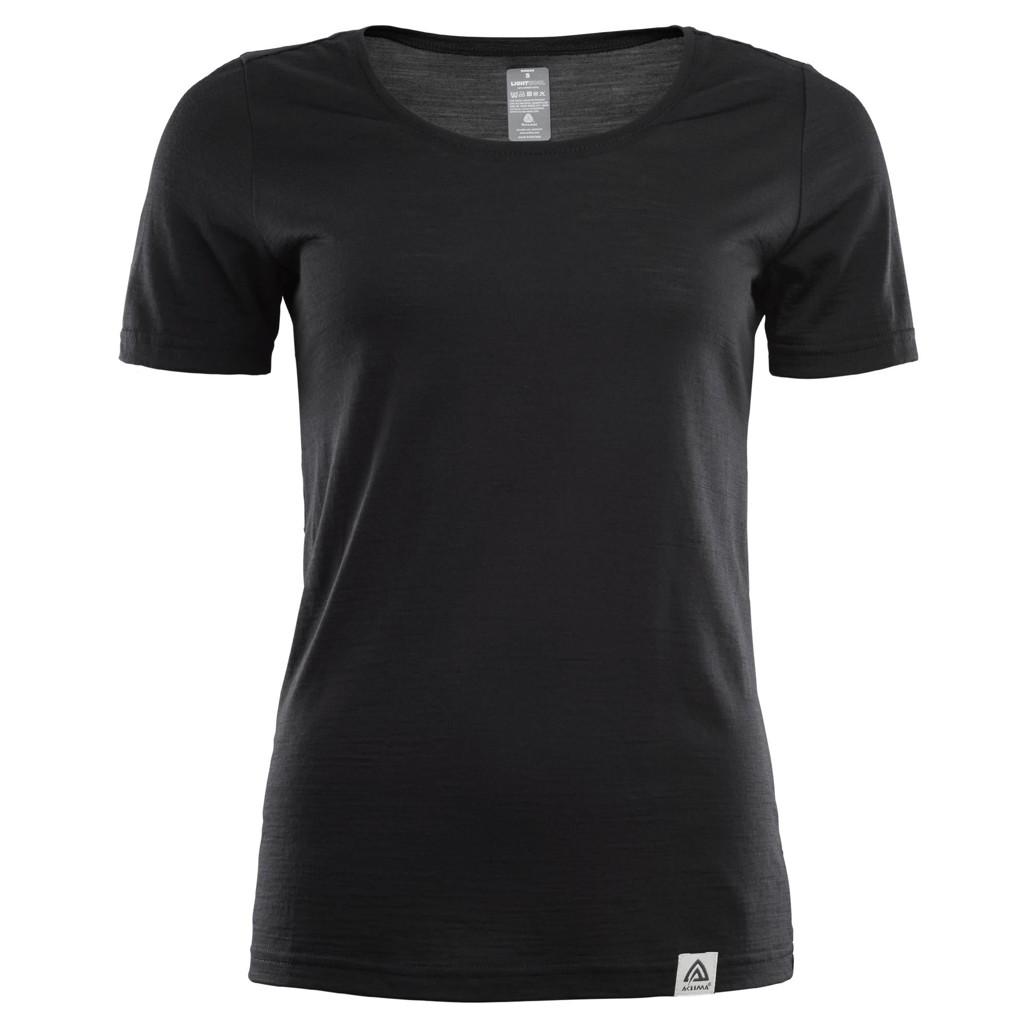 Aclima LightWool t-shirt W's, Jet Black