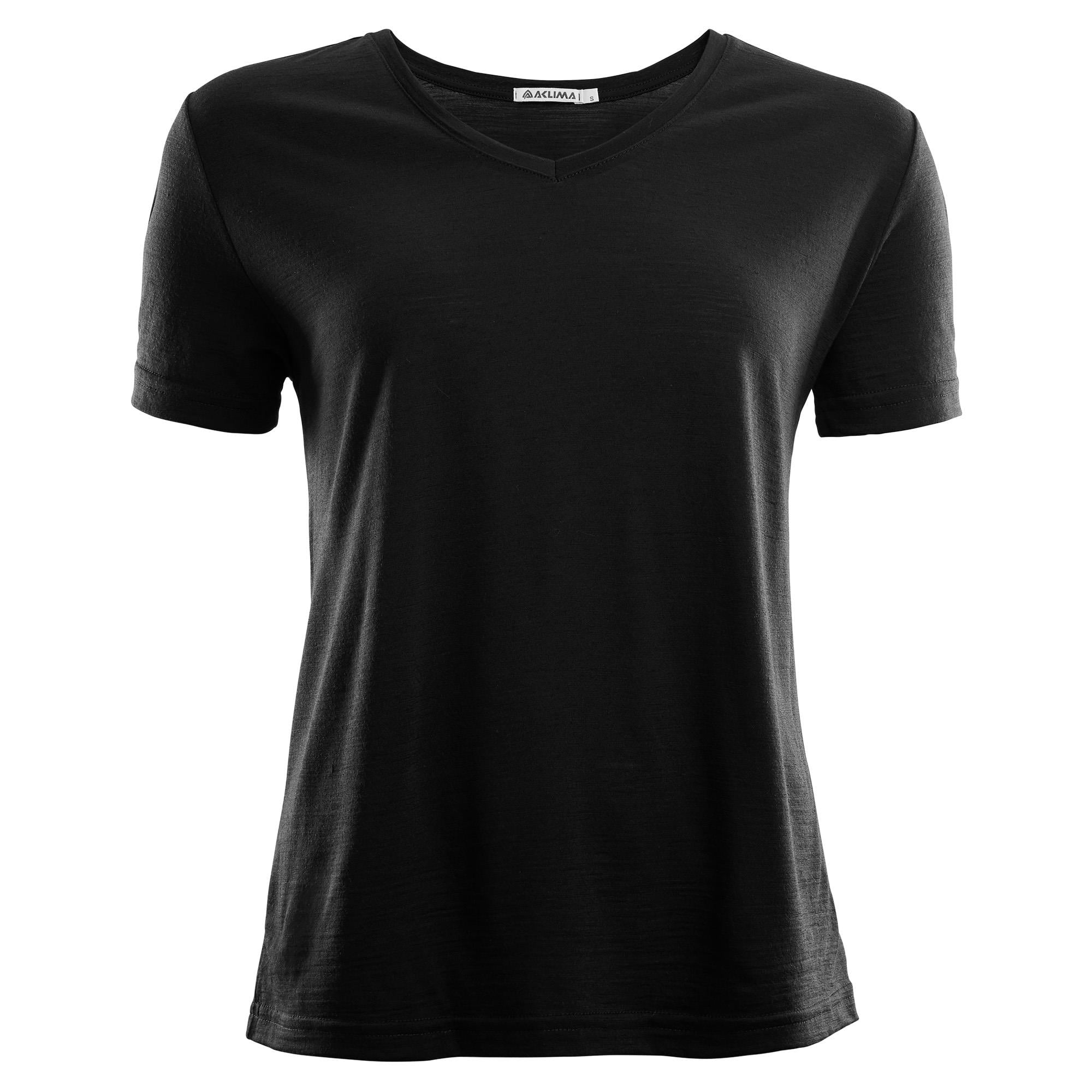 Aclima LightWool t-shirt loose fit W's, Jet Black