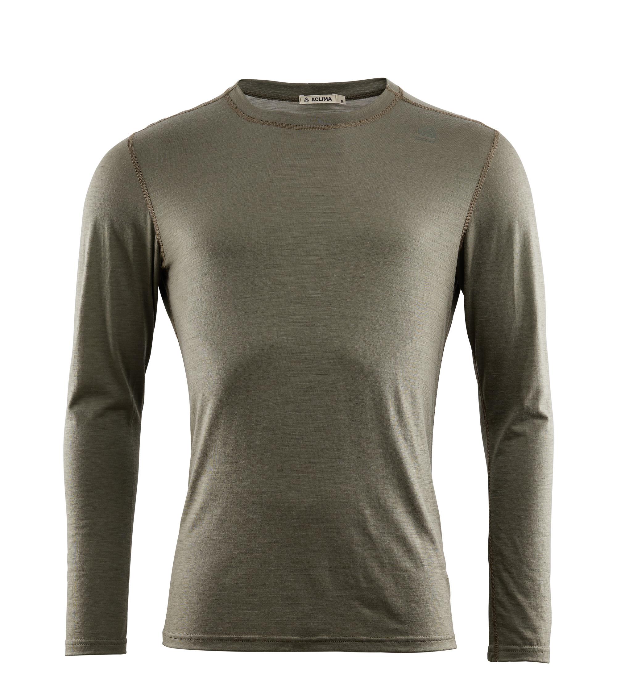 Aclima LightWool undershirt long sleeve M's, Ranger Green