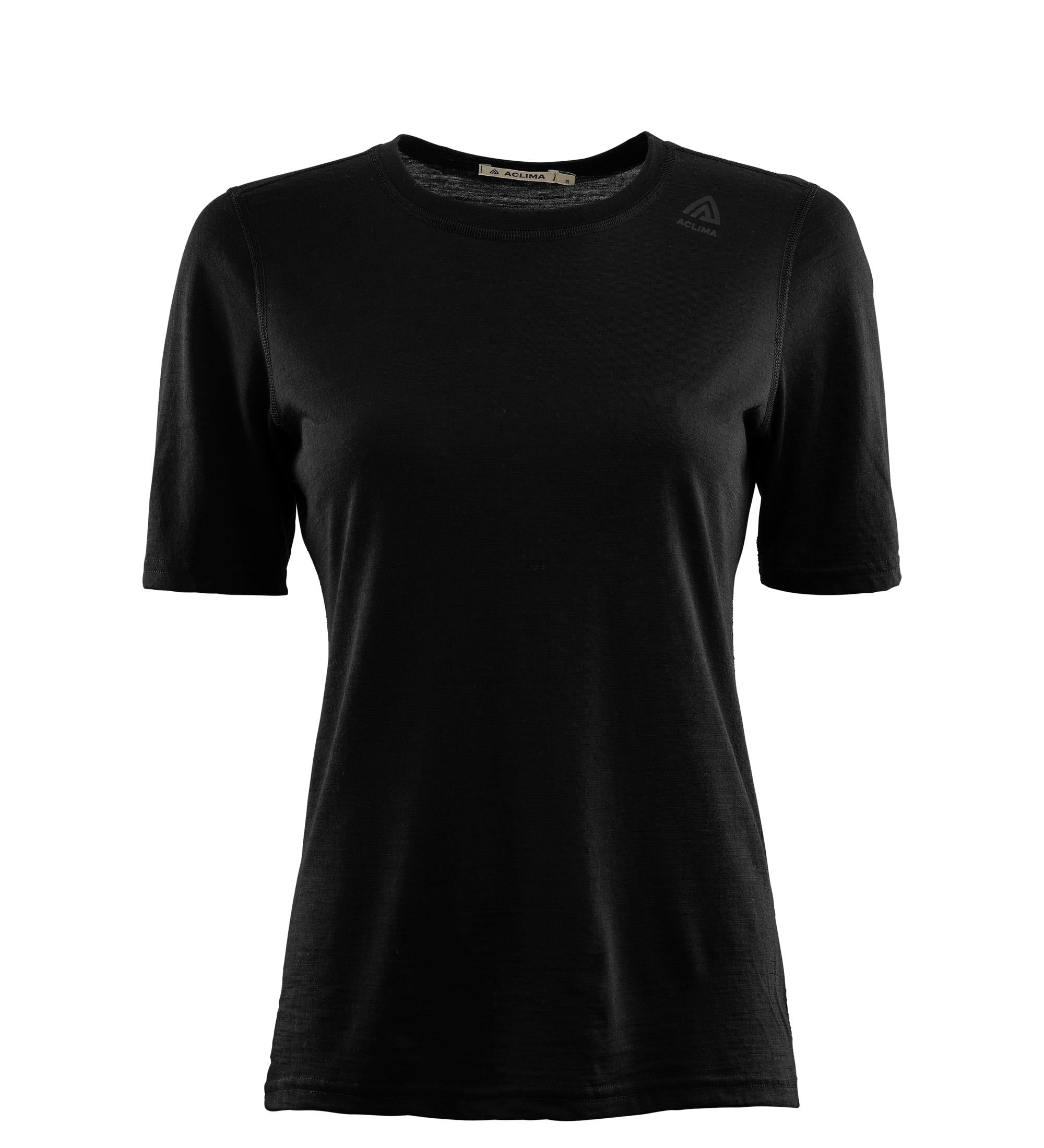 Aclima LightWool undershirt tee W's, Jet Black