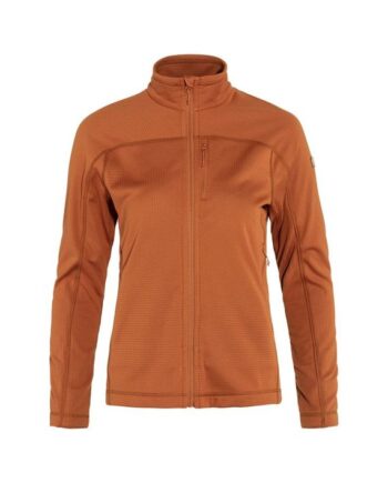Fjällräven Abisko Lite Fleece Jacket W TERRACOTTA BROWN kjøper du på SQOOP outdoor (SQOOP.no)