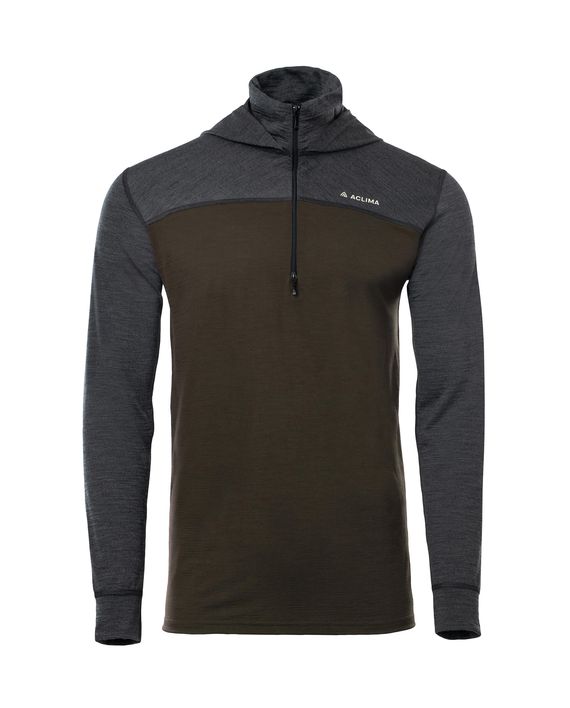Aclima LightWool 180 Hoodie M's Tarmac / Marengo